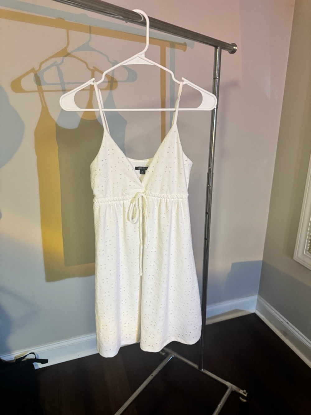 wild fable White Eyelet Midi Dress